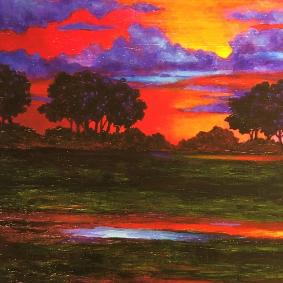 DESCENDING LIGHT landscape Giclee print on fine quality paper - Picture 4 of 7